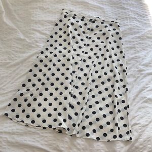 Vintage look high waisted Polka dot A line skirt